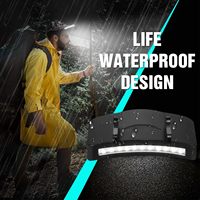 Luz LED para Gorra con Clip, Lámpara para Debajo del Borde de la Gorra, Linterna Frontal con Batería AAA para Ciclismo, Senderismo y Camping