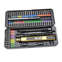 Juego de destornilladores eléctricos 58 en 1, herramientas de precisión, Mini Kit pequeño recargable para reloj, almohadilla para teléfono móvil, herramienta de reparación de computadora