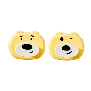 유리문용 곰 모양 흡착 컵 손잡이, 탈부착 가능한 서랍/냉장고/옷장 손잡이, 헤드폰 캐비닛용 다용도 후크, 드릴 없이 설치 가능 - Product Image 5