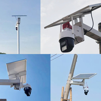 Sistema de Energía Solar Compatible con Hikvision Dahua, Panel Monocristalino de 40W-240W, Batería de Litio de 20Ah 222WH, Salida de CC de 12V 24V 48V, Kit de Energía Solar