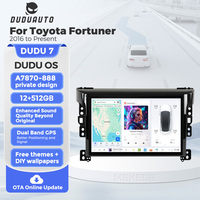 DUDUAUTO Passend für Toyota Fortuner 2016 bis Heute 11,5 Zoll Modifiziertes Android-System Bluetooth CarPlay Navigationsbildschirm