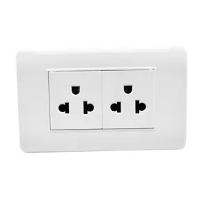 110V-250V 118 Type 6 Pin US Multifunction Wall Socket PC Panel Electrical Power Plug Socket