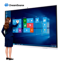 Tableau blanc interactif intelligent tout-en-un avec écran tactile LCD de 100 pouces pour les réunions et l'enseignement