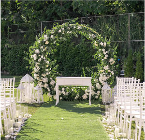 LANJO <b>Metal</b> Round Circle Backdrop Balloon Ring Shape <b>Arch</b> Kit Wedding <b>Arch</b> <b>Frame</b> for Celebrations - Product Image 3