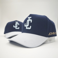 Casquette de baseball unisexe réglable de haute qualité en coton Dobby/Poplin Oxford, 5 panneaux, logo brodé 3D, style sportif, motif Argyle à pois