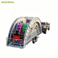 Manège portable Teacup Ride à 24 places, électrique et pliable, pour les carnavals et événements nomades