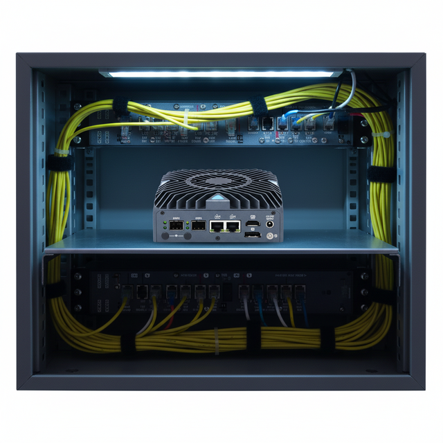 Industrial PC N150 Inter 82599ES 2 SFP+ 10GB Ports Dual 2.5GbE LAN Micro Appliance OPNsense Router 4G 5G LTE Module