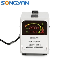 Regulador de Voltaje CA Monofásico de 500VA 220V con Control por Relé, Protector de Sobretensión CA, Estabilizador de Voltaje