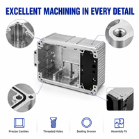 Boîtier de batterie en aluminium CNC de précision sur mesure pour module d'alimentation, électronique et équipement industriel