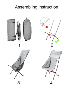 Appui-tête de chaise de <span class=keywords><strong>camping</strong></span> pliable gris ultra léger, portable de haute qualité pour l'extérieur, vente en gros - Product Image 6