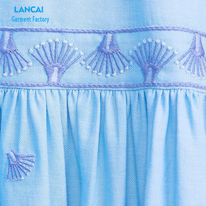 Vestido Largo sin Mangas con Bordado de Nuevo Estilo, Decoración en el Hombro - Product Image 5