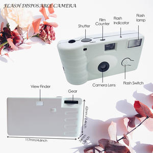 Cámara <span class=keywords><strong>desechable</strong></span> de flash de medio fotograma con rollo de película a color, cámara de película retro de un solo uso para bodas, fiestas, regalos promocionales - Product Image 4