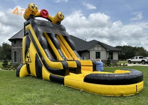 Thương mại ngoài trời trẻ em người lớn Đảng trượt nước hồ bơi bơm hơi trượt nước với Máy thổi khí - Product Image 2