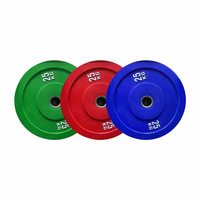 Équipement de fitness de gymnastique plaque de pare-chocs en caoutchouc solide ensembles de plaques de poids normal plaques d'haltères en polyuréthane pour l'entraînement en force