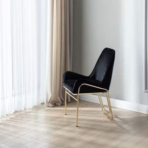 Silla de Comedor Moderna de Lujo Rosse Lena, Patas de Acero Inoxidable, Tapizada, Muebles Minimalistas para el Hogar y la Oficina, Turquía - Product Image 2