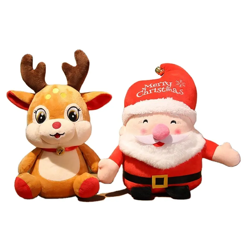 ตุ๊กตาซานตาคลอสนุ่มกำมะหยี่สำหรับตกแต่ง,ตุ๊กตาซานต้าคลอสคริสต์มาสตกแต่งของขวัญ
