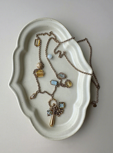 Collier <span class=keywords><strong>de</strong></span> pull Hisera haut <span class=keywords><strong>de</strong></span> gamme, design bohème, chaîne en bambou, avec motif diamant multicouche et longue conception - Product Image 5