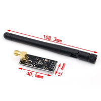 Module de transmission de données sans fil NRF24L01+ 2.4G / Version améliorée NRF24L01 2Mbit/s avec plaque adaptatrice de socket NRF24L01