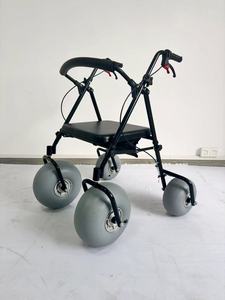 BW04 Chariot de plage <span class=keywords><strong>tout</strong></span>-<span class=keywords><strong>terrain</strong></span> à dégagement rapide avec cadre en acier au carbone, capacité de charge de 100 kg, largeur de siège de 45 cm, <span class=keywords><strong>4</strong></span> <span class=keywords><strong>roues</strong></span> avec <span class=keywords><strong>roues</strong></span> à ballon - Product Image 3