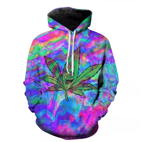 Men Plus Size 3D Printed <strong>Hoodies</strong> for Men <strong>Weeds</strong> Leaf 3D Digital Custom <strong>Hoodies</strong> - Product Image 4