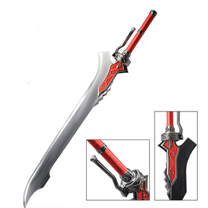 Vendita calda 125cm 2.1kg decorazione Cosplay spada giocattolo diavolo può piangere Nero rosso spada della regina - Product Image 1