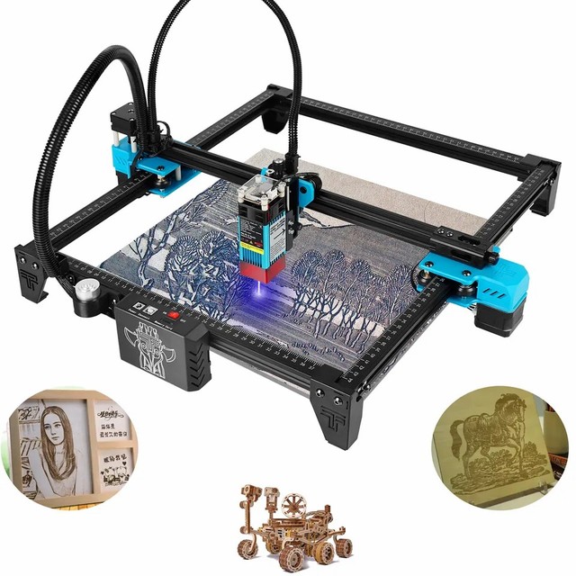 ActionLasers TTS-55 PRO Desktop Laser Machine 5.5W CNC Laser Cutter for Metal Stone Rubber AI/DXF EFR Ready Engraving Belgium