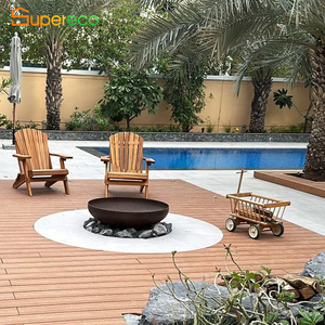 Hiện đại ngoài trời gỗ rắn nhựa 3D dập nổi composite decking sàn 3D dập nổi thiết kế nâng giá sàn chải kỹ thuật - Product Image 6
