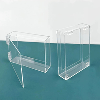 Boîte de présentation en acrylique Xinkeda, mini boîte en plexiglas, taille personnalisée, boîte de rangement en acrylique transparente avec couvercle à charnières