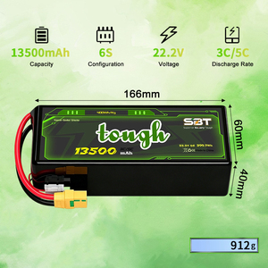 Waktu Terbang Lama Berat Ringan 6S 22.2V 13.5Ah 13500mAh 3C/5C Densitas Energi Tinggi 400Wh/Kg Baterai Lithium Semi Solid State - Product Image 3