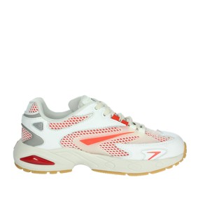 Sneakers basse da uomo bianche/rosse a ME-WR W401-SN scarpe da passeggio di tendenza alla moda con fodera in rete traspirante suola EVA leggera per la primavera - Product Image 4