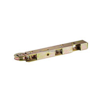 Roulette réglable en acier robuste de 1 1/2 pouce, poulie coulissante moderne pour fenêtre et porte en acier, roulettes améliorées à faible bruit, finition zinc