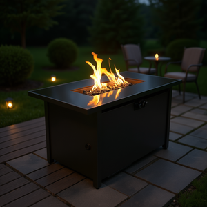 Db Modern - Chimenea Rectangular de 43 Pulgadas de Acero Inoxidable para Exteriores, con Combustible de Bioetanol, Ecológica, Independiente - Product Image 2