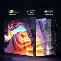 Câble HDMI 2.1 en fibre optique 8K AOC actif 48 Gbps de 10 m à 100 m pour la transmission vidéo et audio 4K 8K