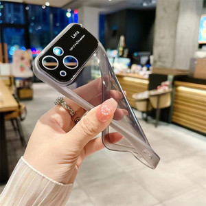 เคสฝาหลังกันกระแทกแบบใสติดหน้าต่างเลนส์กล้องขนาดใหญ่สำหรับ <span class=keywords><strong>iPhone</strong></span> 14 13 12 <span class=keywords><strong>11</strong></span> PRO MAX TPU - Product Image 4