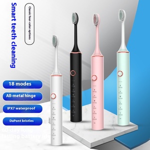 Brosse à dents électrique à poils souples, brosse à dents électrique pour adultes, brosse à dents sonique à tige métallique, charge USB - Product Image 4