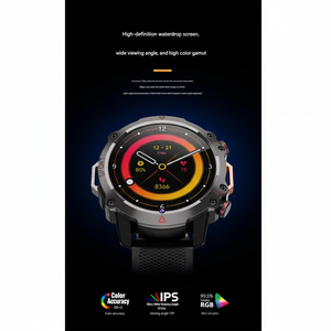 Reloj de teléfono redondo compatible con red completa, Android, podómetro, monitor de ritmo cardíaco, posicionamiento GPS - Product Image 1