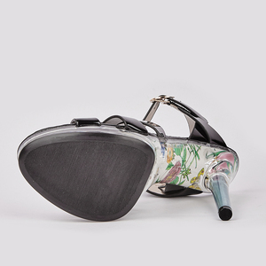 Night <b>Pole</b> <b>Dance</b> High Heel Shoes Waterproof Platform Transparent Crystal Slippers Female Model Walking Show High Heel Shoes 2025 - Product Image 6