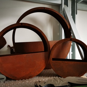 Jardinières en <span class=keywords><strong>acier</strong></span> corten résistant aux intempéries / Pot de fleurs de jardin en <span class=keywords><strong>acier</strong></span> rouillé Jardinières de jardin en corten à vendre - Product Image 3
