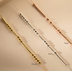 Collier personnalisé minimaliste en code Morse, chaîne en laiton plaqué <span class=keywords><strong>or</strong></span> avec nom personnalisé et message d'amitié caché, tendance - Product Image 4