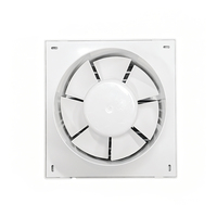Ventilateur de plafond blanc 16W à faible bruit avec amortisseur de reflux automatique pour la maison, les toilettes et la salle de bain