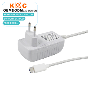 12V 2A European Wall <b>Plug</b> Adapter Type-C / 24 Watt AC DC Mains Adaptor / <b>Replacement</b> Charger for Industrial Electronics - Product Image 3