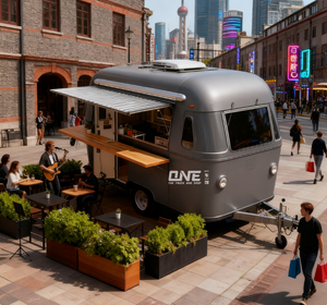 Carrello cibo vicino a Me Chips camion vendita Taco Burger camion nuovi rimorchi materiale in ossido di alluminio - Product Image 3