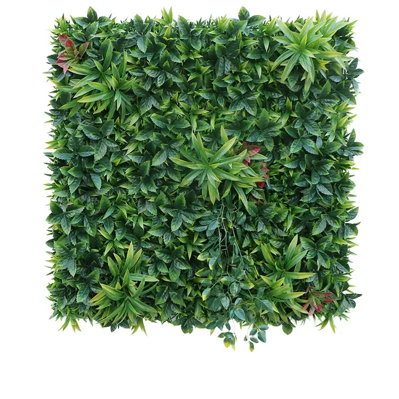 Greenwall – toile de fond intérieure en PE, résistante aux Uv, de qualité supérieure, fausse herbe, plante, mur vert artificiel Tropical