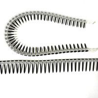 Tornillos para paneles de yeso de acero al carbono de alta resistencia, con cabeza de trompeta, en tira de plástico, con acabado de fosfato negro, para techos.