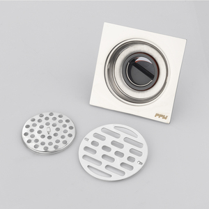 PPW Modern Stainless Steel Square Floor <strong>Drainer</strong> High Quality Bathroom <strong>Sink</strong> Strainer Odor-Proof Anti-Corrosion - Product Image 3