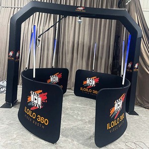 Cabina de Fotos FTL 360 con Cubierta de Vidrio, Cámara de Video Portátil Inalámbrica con Rotación Automática para Selfies, Control Remoto para Smartphones, Instantánea - Product Image 3