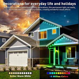 Luces permanentes RGBW para exteriores, aplicación inteligente, sincronización de música, punto remoto LED, luz de píxel para fiesta de Navidad, casa de vacaciones, decoración de aleros - Product Image 3