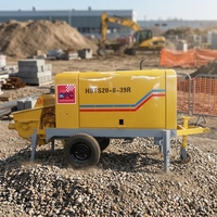 Machine de transport à haute efficacité contrôlée par PLC, moteur diesel Minle HBTS40-13-78R, 40 m/h, distance horizontale de 400 m, distance verticale de 100 m, 1