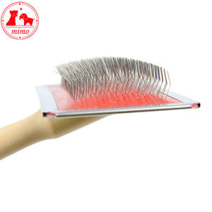 Peine con mango de madera para cuidado de mascotas, Accesorios de belleza para perros, 4 tamaños - Product Image 4