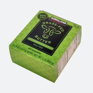 Boîte en papier rigide pliable verte personnalisée avec logo en relief pour aliments surgelés, impression numérique - Product Image 2